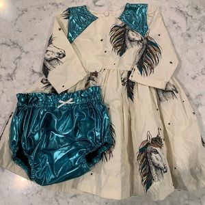 Pink chicken dress set